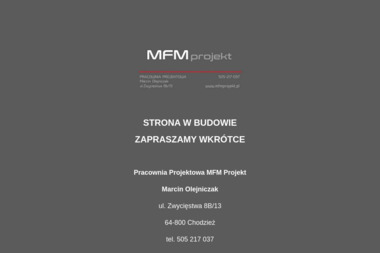 Pracownia Projektowa MFM Projekt Marcin Olejniczak - Budownictwo Chodzież