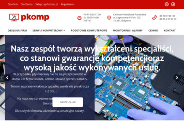 Serwis Komputerowy PKOMP - Instalatorstwo telekomunikacyjne Białystok