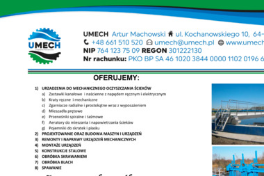 UMECH - Firma Spawalnicza Piła