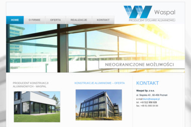 Waspal Sp. z o.o. - Producent Stolarki Aluminiowej Poznań
