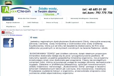 AjaxClean Water - Dostawy wody Jedlnia-Letnisko