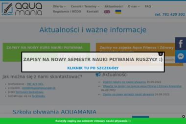 Szkoła pływania AQUAMANIA - Nauka Pływania Lublin