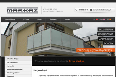 P.P.H.U. Markaz Marek Gojtowski - Balustrady szklane Łapalice