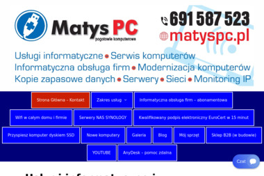 Matys PC Usługi Informatyczne - Monitoring Nowy Tomyśl