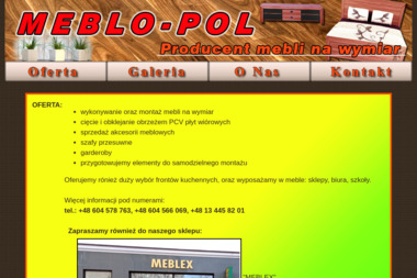 "MEBLO-POL" s.c. - Szafy Jasło