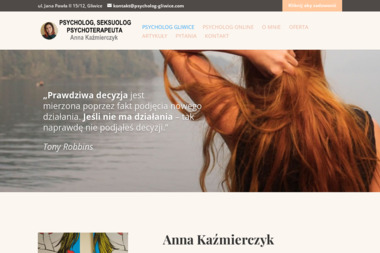 Anna Kaźmierczyk - Psycholog Gliwice