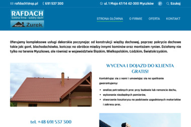 F.H.U. Rafdach - Wykonanie Dachu Myszków