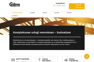 Ceiling System - Tapetowanie Toruń