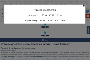 Maxa - Sprzedaż Bram Garażowych Szczecin