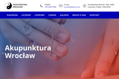 Gabinet akupunktury Lek. med. Enkhtuya Choijilsuren - Leczenie Hipnozą Wrocław