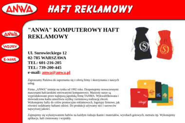 Anwa Haft Komputerowy - Haft Gobelinowy Warszawa