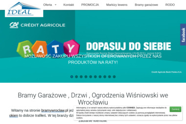 P.W Ideal Kł&oacute;sek Andrzej - Bramy Ogrodzeniowe Dwuskrzydłowe Wrocław