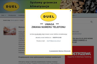 Firma Usługowo-Handlowa "DUEL" - Klimatyzacja Zabrze