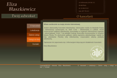 Kancelaria Adwokacka Eliza Błaszkiewicz - Kancelaria Adwokacka Płock