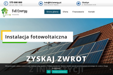 Full Energy-Instalacje dla domu i firmy - Pierwszorzędny Montaż Instalacji Elektrycznej Olsztyn
