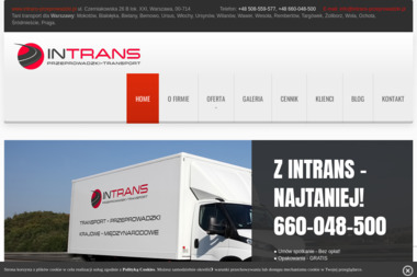 Intrans Przeprowadzki - Przew&oacute;z Mebli Warszawa