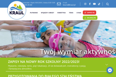 Kraul - Szkoła pływania - Nauka Pływania Kraków