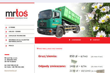 Mr Łoś Sp. z o.o. - Kontenery Na Gruz Krak&oacute;w
