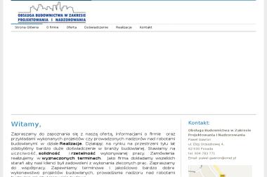 Obłsuga Budownictwa w Zakresie Projektowania i Nadzorowania - Nadzór Budowlany Kazimierz Biskupi