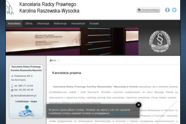 Kancelaria Radcy Prawnego Karolina Raszewska-Wysocka - Prawo Konin