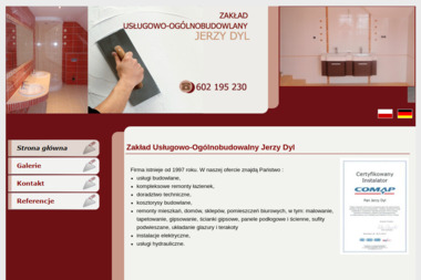 Zakład Usługowo-Ogólnobudowlany Jerzy Dyl - Malowanie w Firmach Lubań