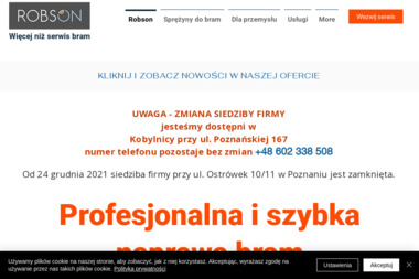 ROBSON Robert Myśliński - Bramy garażowe Poznań