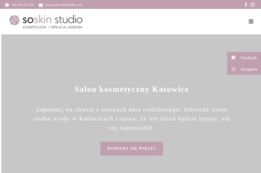So Skin Studio Kosmetyczne Agnieszka Więckowska-Golonka - Kosmetyka Katowice