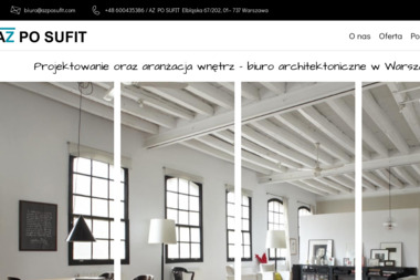 Aż po sufit - Projektowanie Lokali Usługowych Warszawa