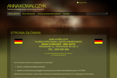Tłumacz Przysięgły Języka Niemieckiego Anna Kowalczyk