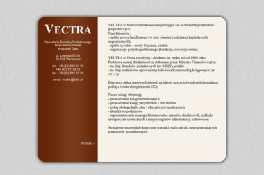 Vectra Biuro Rachunkowe Doradca Podatkowy Krzysztof Dals - Biuro Księgowe Warszawa