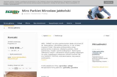 "Miro Parkiet " Mirosław Jabłoński - Cyklinowanie Limanowa