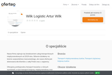 Wilk Logistic Artur Wilk - Profesjonalna Spedycja Międzynarodowa Łuków