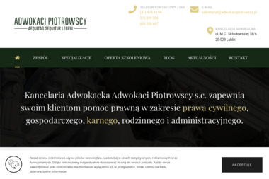 Kancelaria Adwokacka Adwokaci Piotrowscy s.c. - Obsługa prawna firm Lublin