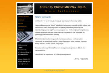Agencja Ekonomiczna ""JULIA"" - Pełna Księgowość Bydgoszcz