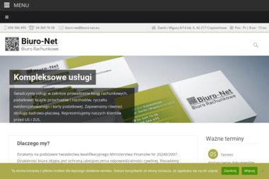 Biuro-Net - Biuro Rachunkowe - Usługi Księgowe Częstochowa