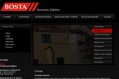 PHU Bosta Hurtownia Materiałów Budowlanych - Stawianie Ścian INOWROCŁAW