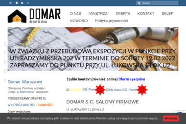 Domar S.C. Salony Firmowe - Drzwi Zewnętrzne z Montażem WARSZAWA