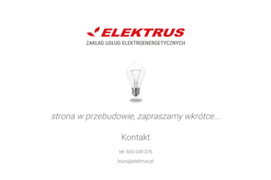 Zakład usług elektroenergetycznych ELEKTRUS - Instalacje Alarmowe Żywiec