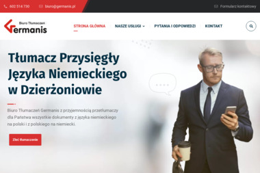 Biuro Tłumaczeń Germanis mgr Krzysztof Gerus - Tłumacze Dzierżoniów