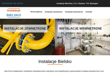 Instalacje Wod-Kan, C.O. i Gazowe – F.K. Baumgart - Wentylacja Mechaniczna Bielsko-Biała