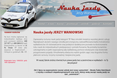 Nauka Jazdy - Jerzy Waniowski - Nauka Jazdy Krapkowice