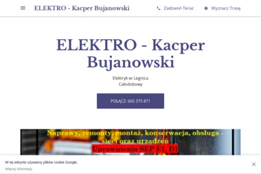 Kacper Bujanowski - ELEKTRO - Najwyższej Klasy Biuro Projektowe Instalacji Elektrycznych Legnica