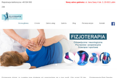 Fizjoterapia mgr Piotr Gieroba - Rehabilitant Lublin