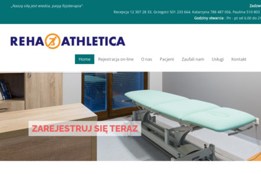 Gabinet Rehabilitacji Ortopedyczno-Sportowej RehaAthletica - Rehabilitacja Domowa Kraków