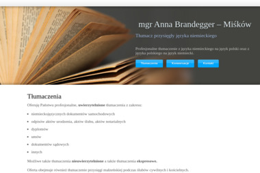 mgr Anna Brandegger Miśków Tłumacz przysięgły języka niemieckiego - Biuro Tłumaczeń Olkusz