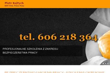 BHP P. Poż. Prawo Pracy Piotr Kojtych - Kurs Pierwszej Pomocy Modrzyca
