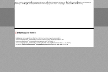 P.H.U Kompel - Przegląd Elektryczny Domu Białogard