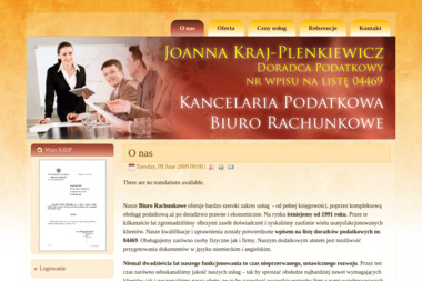 Joanna Kraj-Plenkiewicz doradca podatkowy - Firma Księgowa Kłodzko