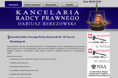 Kancelaria Radcy Prawnego Dariusz Berezowski - Obsługa prawna firm Nysa