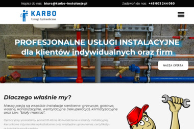 KARBO Usługi hydrauliczne Karol Bokota - Instalacje Wod-kan w Tarnowie